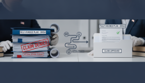 ERISA claim: self-funded plan vs fully insured difference